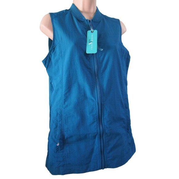 Levelwear Verve Performance Vest SD00L Sage Blue Spruce Ladies S/P NWT - Picture 2 of 16